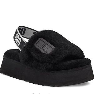 UGG Disco Slide Fur Sandals